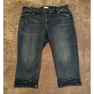 Lane Bryant Jeans Womens 28 Plus High Rise Crop Pants Essential Stretch